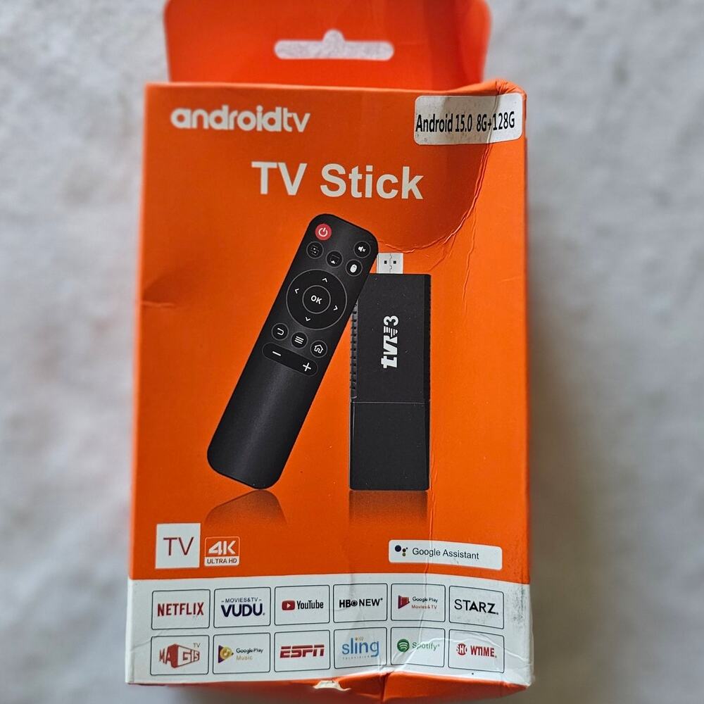 Android TV Stick 8GB+128 Media Player Smart 4K TV Stick HD2.0 Wifi
